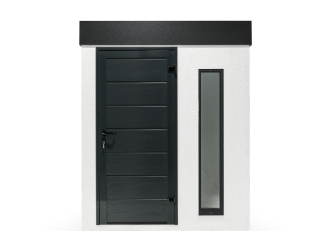 Erweitertes Gartenhaus GARDEON® – für schmale Räume