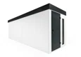 Erweitertes Gartenhaus GARDEON® – für schmale Räume