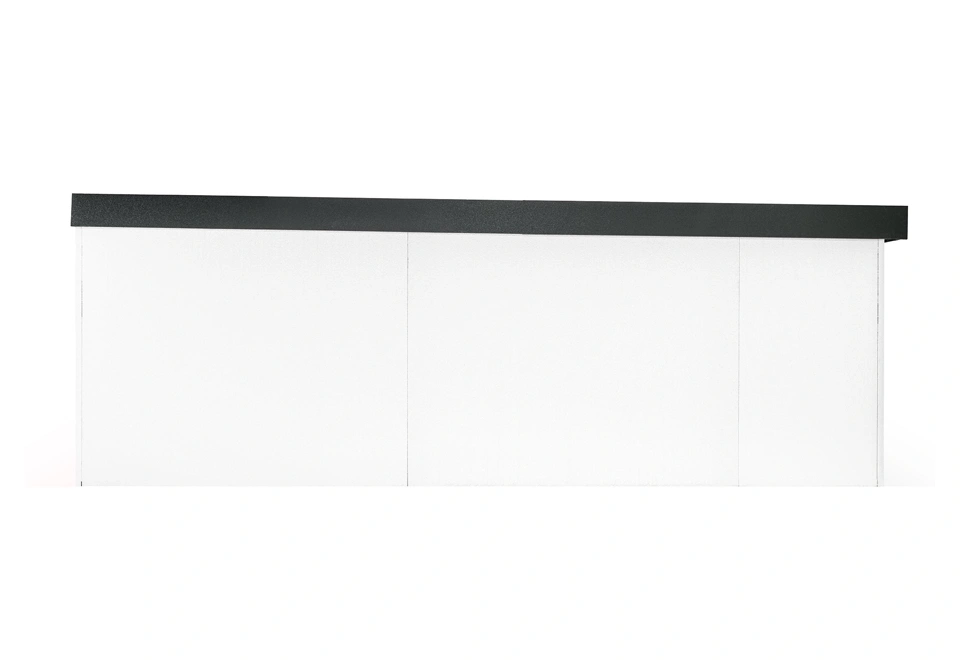 Erweitertes Gartenhaus GARDEON® – für schmale Räume