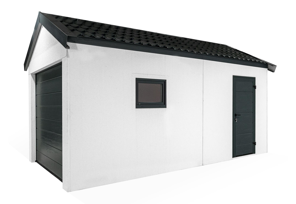 Garage mit Satteldach GARDEON® für ein Auto
