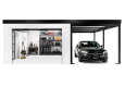 Garden house with Hormann safety garage door