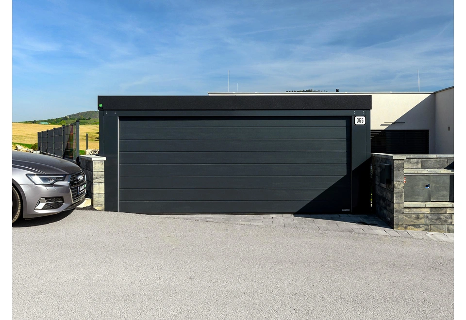 GARDEON® Carport mit sicherem Hörmann Garagentor