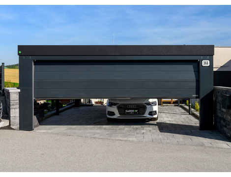 GARDEON® Carport mit sicherem Hörmann Garagentor