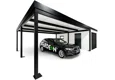 GARDEON® Garage mit Hörmann Garagentor, Fenster und Carport links