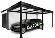 GARDEON® Garage mit Hörmann Garagentor, Fenster und Carport rechts