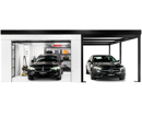 GARDEON® Garage mit Hörmann Garagentor, Fenster und Carport rechts