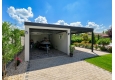 GARDEON® Garage mit Hörmann Garagentor, Fenster und Carport rechts