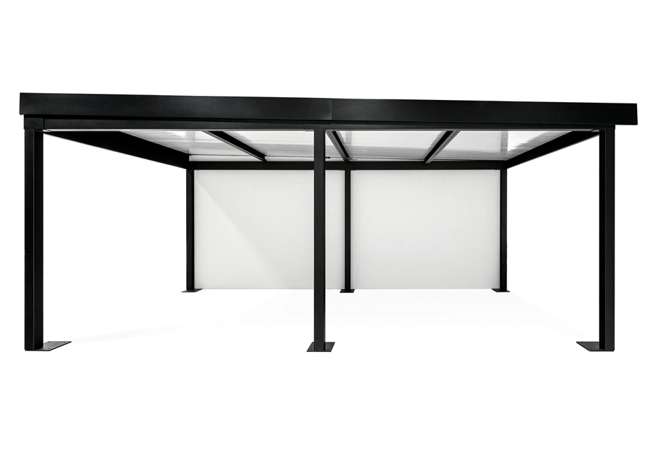 GARDEON® Garage mit Hörmann Garagentor, Fenster und Carport rechts