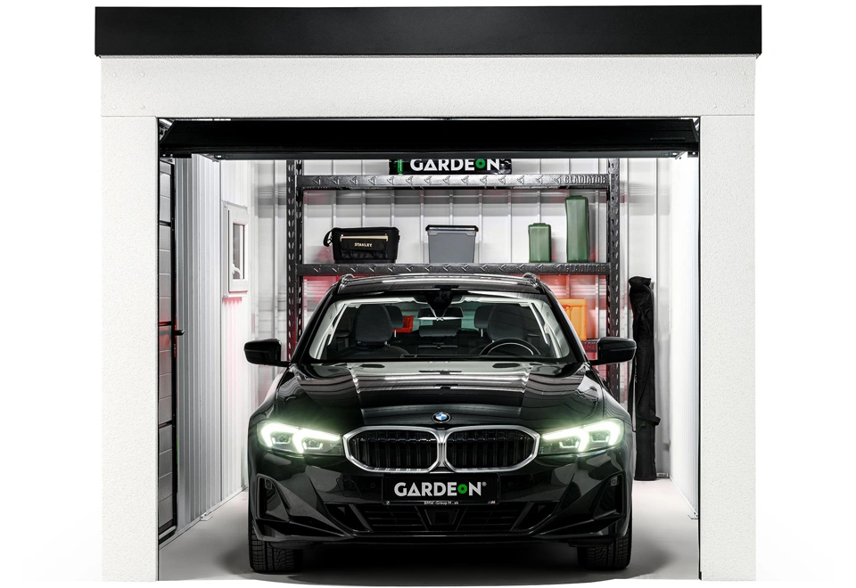 GARDEON® Garage mit Hörmann Garagentor und Fenster