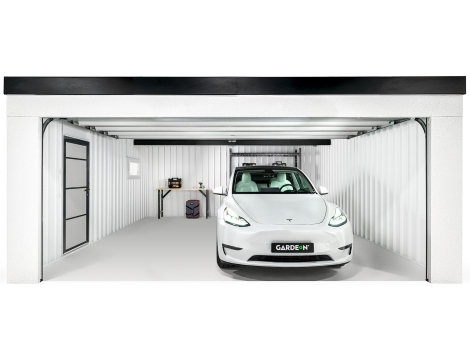 GARDEON® Garage mit Hörmann Garagentor und Fenster