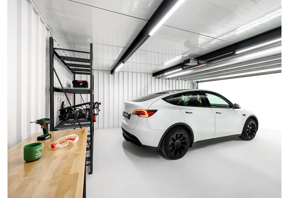 GARDEON® Garage mit Hörmann Garagentor und Fenster