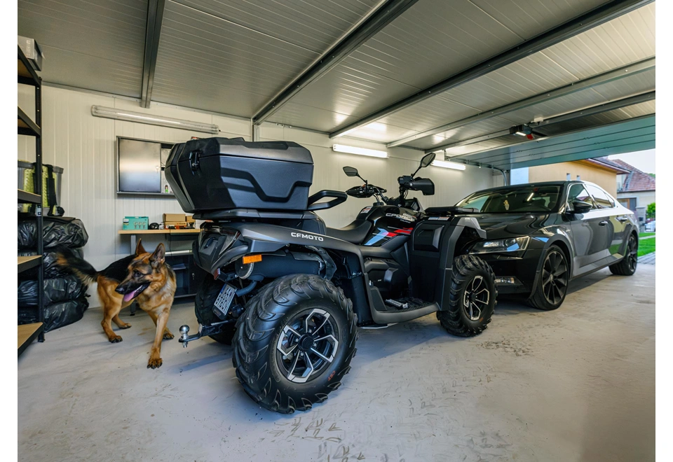 GARDEON® Garage mit Hörmann Garagentor und zwei Fenstern