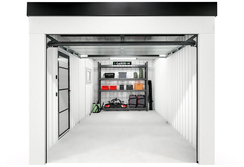 GARDEON® Garage mit Hörmann-Sektionaltor (2500 × 2125 mm)