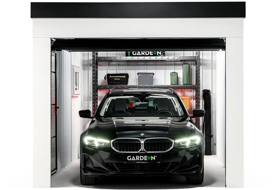 GARDEON® Garage mit Hörmann-Sektionaltor (2500 × 2125 mm)