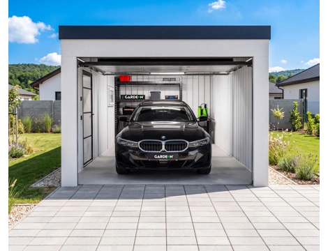 GARDEON® Garage mit Hörmann-Sektionaltor (3000 × 2125 mm)