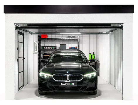 GARDEON® Garage mit Hörmann-Sektionaltor (3000 × 2125 mm)
