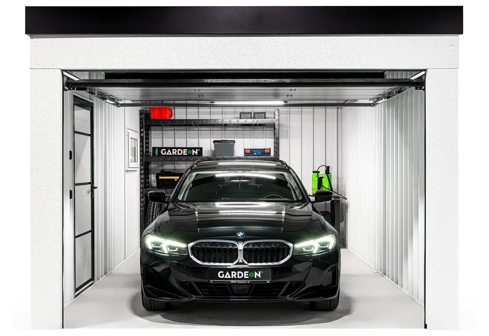 GARDEON® Garage mit Hörmann-Sektionaltor (3000 × 2125 mm)