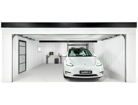 GARDEON® Garage mit Hörmann-Sektionaltor (5000 × 2125 mm)