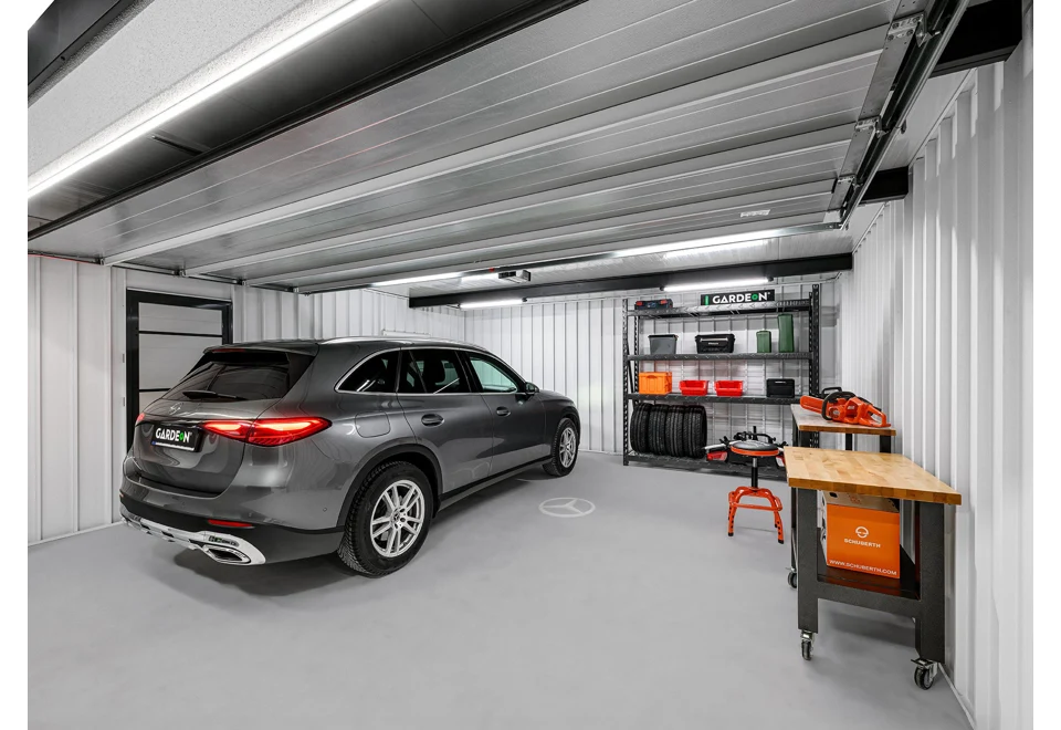 GARDEON® Garage mit Hörmann-Sektionaltor (5000 × 2125 mm)