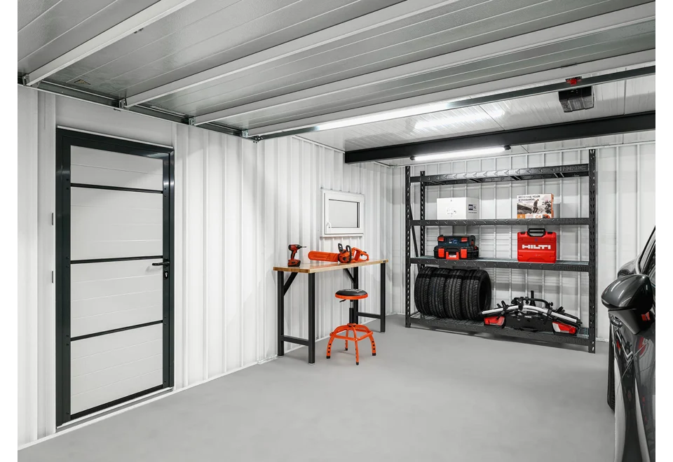 GARDEON® Garage mit Hörmann-Sektionaltor (5000 × 2125 mm)