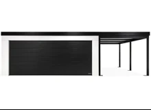 GARDEON® Garage mit Hörmann-Sektionaltor (5000 × 2125 mm) und Carport