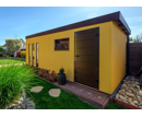 GARDEON® Garage mit Hörmann Toren und Türen, Fenster und 4 Lichtbänder