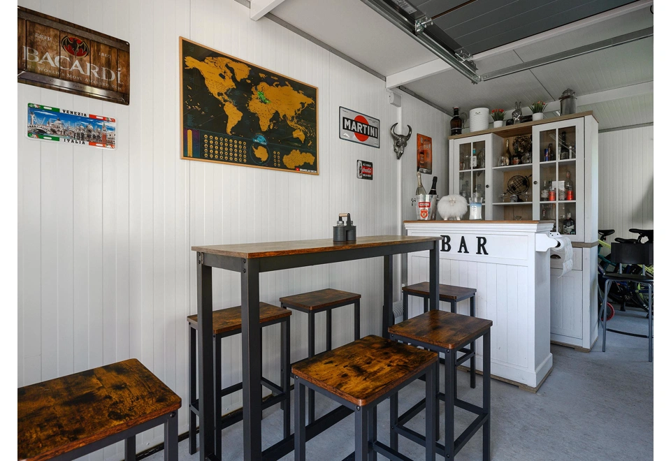 GARDEON® Garage mit Hörmann Toren und Türen, Fenster und 4 Lichtbänder