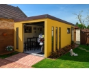 GARDEON® Garage mit Hörmann Toren und Türen, Fenster und 4 Lichtbänder