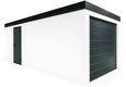 GARDEON® Garage mit Hörmann-Türen und Fenster