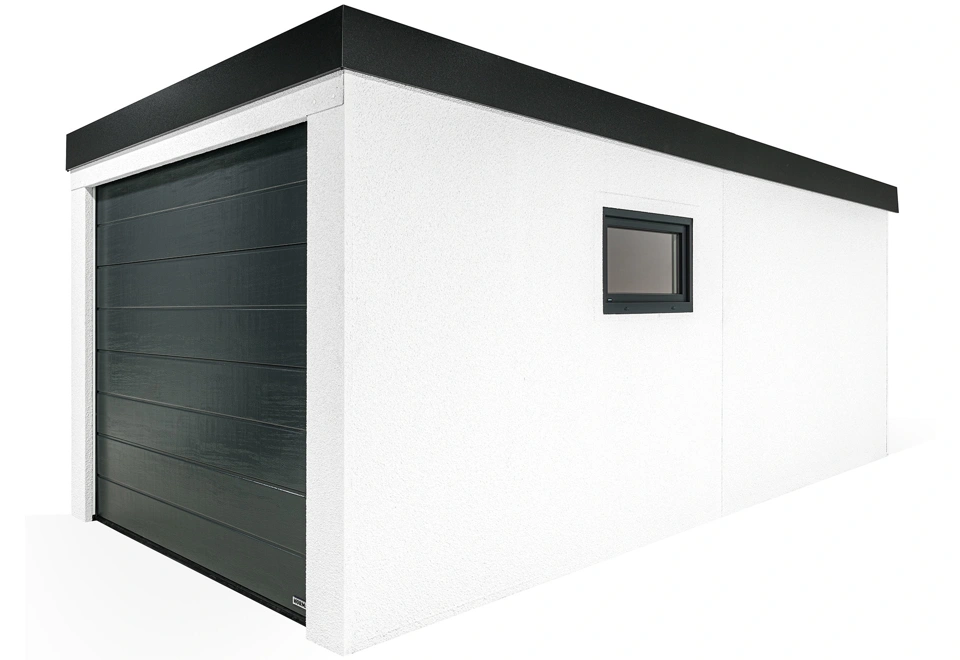 GARDEON® Garage mit Hörmann-Türen und Fenster