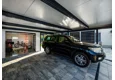 GARDEON® Garage mit Tür, Fenster, 2 Lichtbänder und Carport