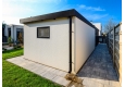 GARDEON® Garage mit Tür, Fenster, 2 Lichtbänder und Carport