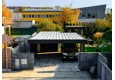 GARDEON® Garage mit Tür, Fenster, 2 Lichtbänder und Carport in Wunschgröße