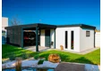 GARDEON® Garage mit Tür, Fenster, 2 Lichtbänder und Carport in Wunschgröße