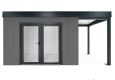 GARDEON® Gartenhaus mit doppelt verglasten Türen