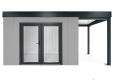 GARDEON® Gartenhaus mit doppelt verglasten Türen