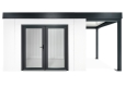 GARDEON® Gartenhaus mit doppelt verglasten Türen