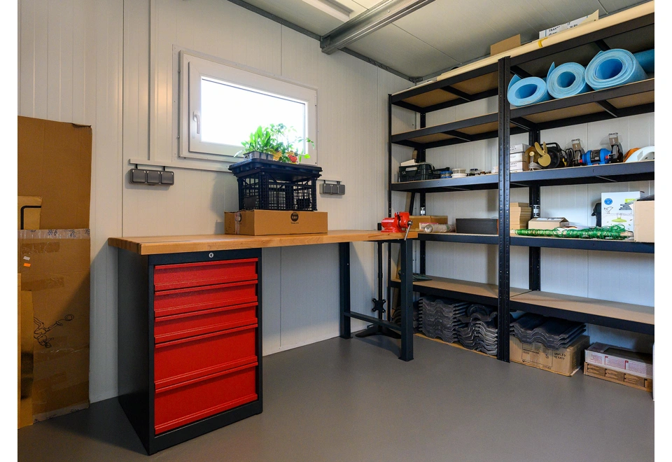 GARDEON® Gartenhaus mit Fenster, Lichtband und Überdachung