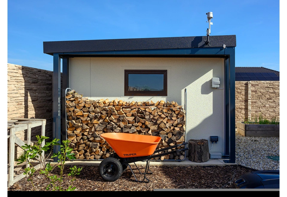 GARDEON® Gartenhaus mit Fenster, Lichtband und Überdachung