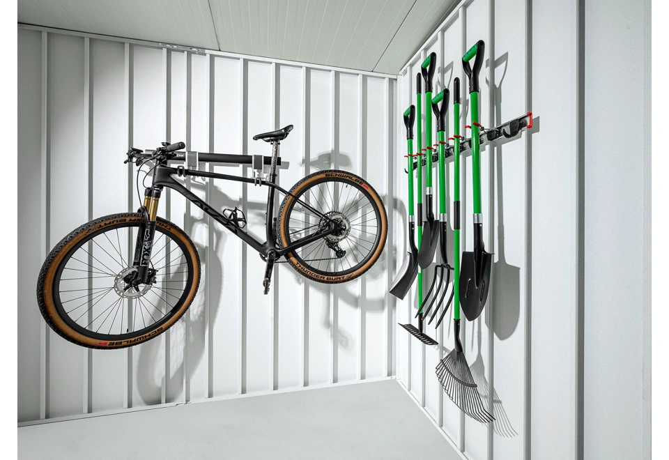 GARDEON® Gartenhaus mit Hörmann-Tür, Fenster und überdachtem Bereich