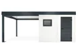 GARDEON® Gartenhaus mit Hörmann-Tür, Fenster und überdachtem Bereich