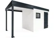 GARDEON® Gartenhaus mit Hörmann-Tür, Fenster und überdachtem Bereich