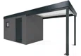 GARDEON® Gartenhaus mit Hörmann-Tür und Fenster und überdachtem Bereich
