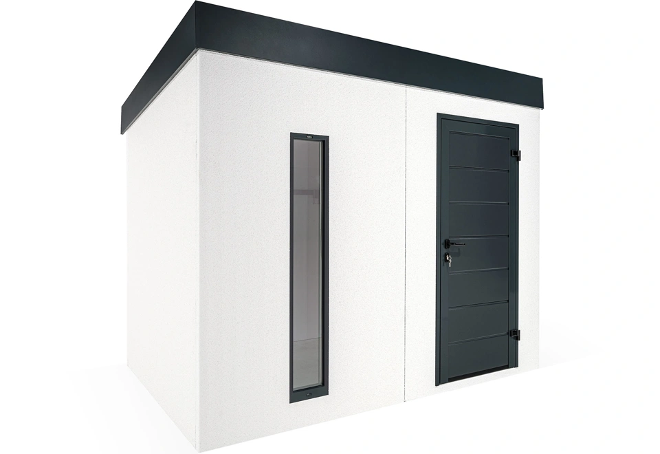 GARDEON® Gartenhaus mit Hörmann-Tür und Lichtband