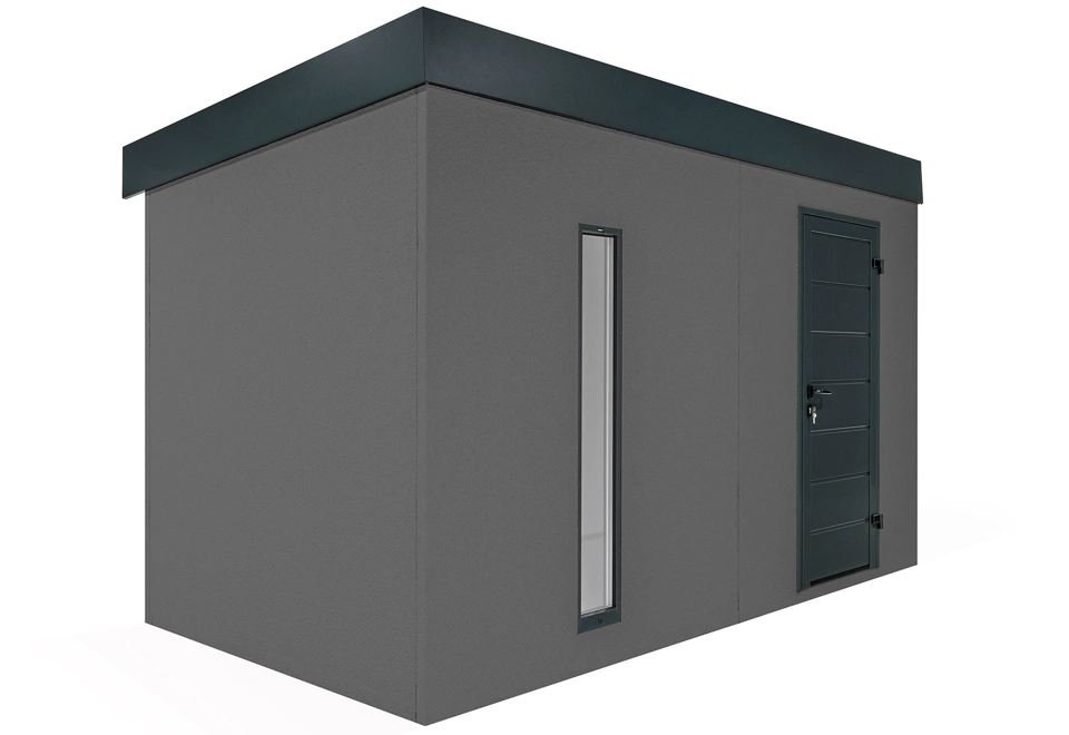 GARDEON® Gartenhaus mit Hörmann-Tür und Lichtband