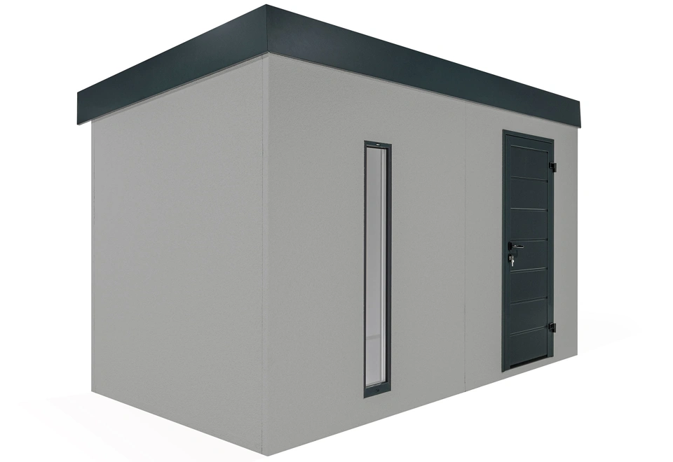 GARDEON® Gartenhaus mit Hörmann-Tür und Lichtband