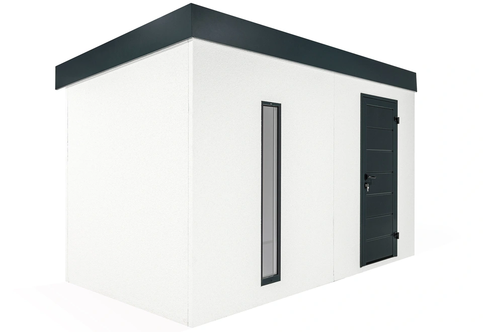 GARDEON® Gartenhaus mit Hörmann-Tür und Lichtband