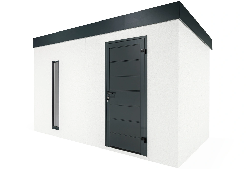 GARDEON® Gartenhaus mit Hörmann-Tür und Lichtband