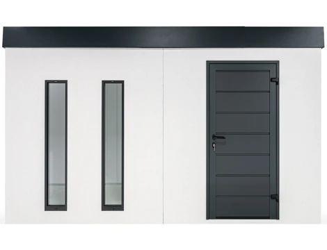 GARDEON® Gartenhaus mit Hörmann-Tür und zwei Lichtbändern