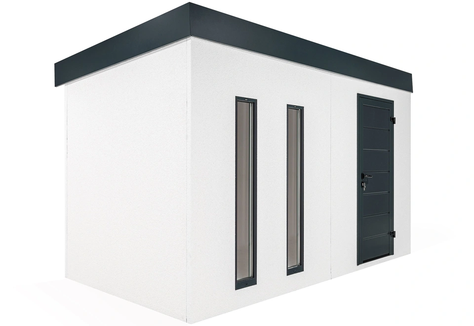 GARDEON® Gartenhaus mit Hörmann-Tür und zwei Lichtbändern